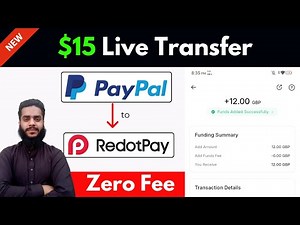 🔴 Live Withdraw: How to withdraw money from PayPal to Redotpay - No Fee 🤩✅