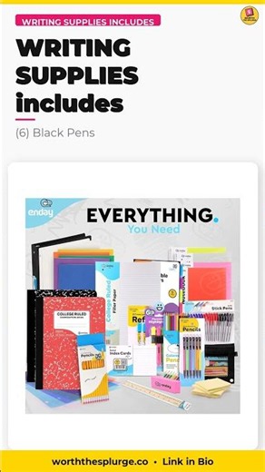 78pc Back to School Supply Kit for High School & College