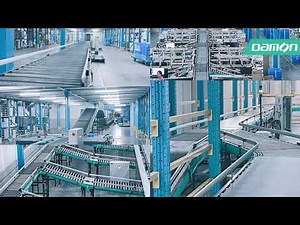 Conveying system for shoe distribution center