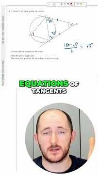 Master Circle Theorems Tangents & Angles Explained Simply! #maths #edexcel #gcse #shorts #study