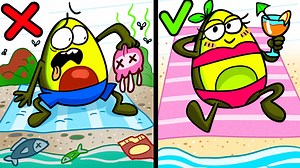 253K views · 4.7K reactions | Beach Prank Wars | Funny Cartoon by Avocado Couple Today Ava and Cado get into beach prank wars with cheeky students! Finally, Ava and Cado are on vacation. They're planning to spend a fun day on the beach - sunbathing, swimming, sand castles and lots of cold ice-cream! What can be better? Anything, actually, if the beach is overcrowded. The long-awaited beach holiday is ruined! ..or not? | Avocado Couple | Facebook