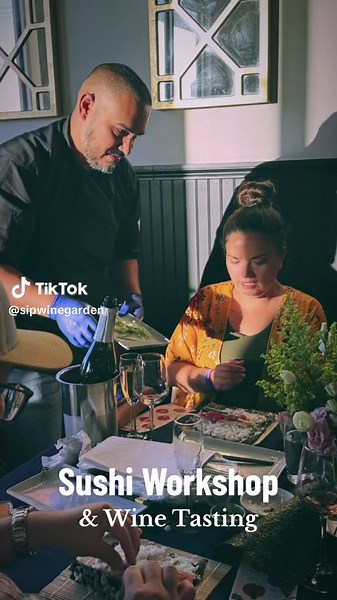 Thank you @hauscuisineatknollscrossing for your partnership with us to bring this long awaited Sip & Create Workshop: Sushi edition! You all were amazing! Did we mention the Wine???! OH MY! The wine pairings were PERFECTION! Come by this weekend and find all the new gems added to our menu!