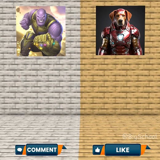 Do You Want The Dog to Become Thanos Or Iron man #minecraft #minecraftmemes #minecraftvideos #minecrafter #minecraftbuild #minecraftclips #gaming #reels #twitch #tiktok #article #minecraftanimation #minecraftzombie #skibiditoilet #minecraftjapan #minecraftusa #minecraftaustralia #monsterschool #minecraftcanada | BigSchool Minecraft