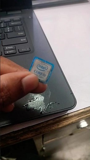 How to Remove Intel Processor Information Sticker on Laptop#macnitesh#intel