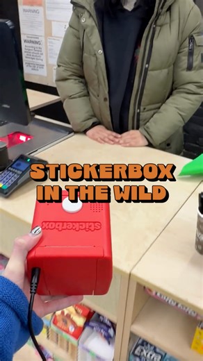 Custom stickers in the grocery store? Done 😉 #customstickers #giftsforkids #aiart