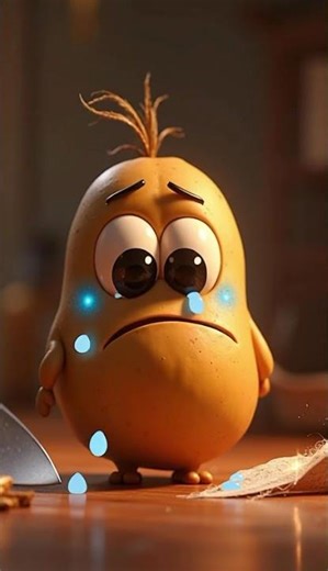 Crying Potato 🥔💧 | Emotional Cartoon Vegetable | #shorts