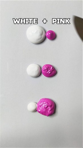 The Most Satisfying Pink Color Mix! 🤍🩷
