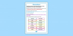 Generalising Words Poster