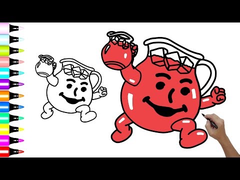 HOW TO DRAW KOOL-AID MAN | DRAWING A KOOL-AID MASCOT Logo Very Very Easy