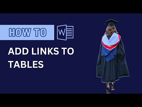 How to Add Links to Tables and Create List of Tables (Microsoft Word)
