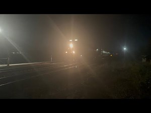 Night evening Railfan on the CSX line