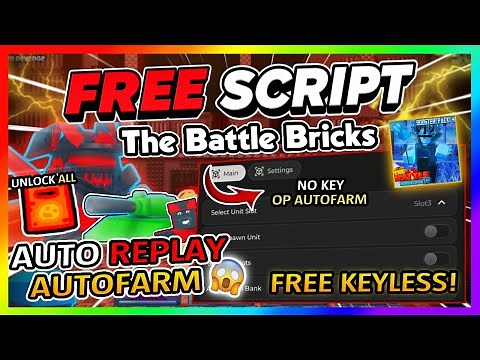 The Battle Bricks Script *NO KEY* - AUTOFARM, AUTO WIN, AUTO REPLAY, DUPE & More!