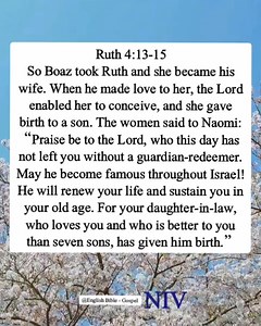 38K views · 815 reactions | Ruth 4:13-15 So Boaz took Ruth and she...