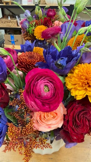 25 reactions | Jewel-toned centerpieces for a bridal shower brunch at Lone Palm last week! We love this color palette for fall celebrations. | Lasater Flowers | Facebook