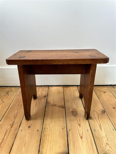 Small Vintage French Wooden Bench - Etsy