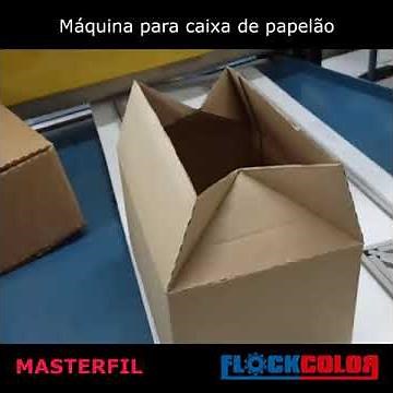 Máquina para fabricar caixas de papelão
