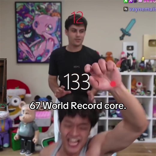 67 World Record core 😂 (Twitch - StableRonaldo) #fyp #stableronaldo #jasontheween #ohnepixel #67