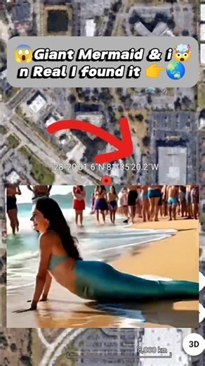 Giant Mermaid & in Real I found it in #short#viral video