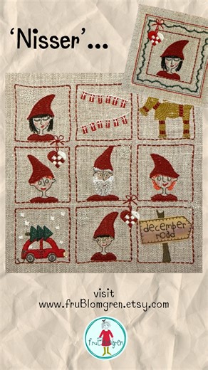 ✨ New Christmas Sashiko designs have just arrived in my Etsy shop ✨ I'm delighted to introduce my new collection of hand-drawn Christmas Sashiko-style 2x2” designs — eight small themed packs and two big bundles, created for festive mix-and-match stitching. These little squares are full of Christmassy details: angels, stars, hearts, Nisser, greens, joyful symbols, Advent themes and classic seasonal motifs. All designs coordinate beautifully with my other 2-inch Sashiko squares, making it easy to 