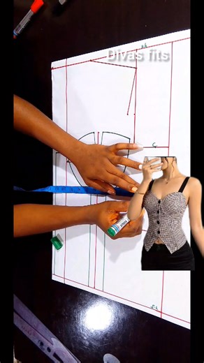 Cupped blouse drafting video tutorial. | Divas fits