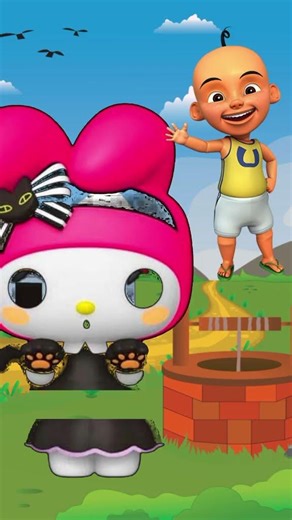 upin nemu kaki pocong 👻👻 #youtuberpemula #mainananak #funny #song #shorts #fyp #viral #horor