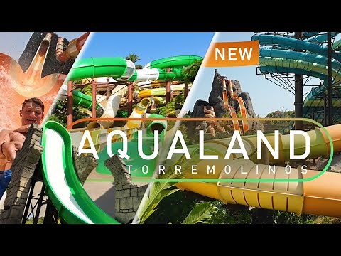 The HUGE Water Park of Málaga: AQUALAND Torremolinos - ALL Water Slides 2025 POV (w/ NEW slides!)
