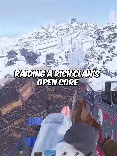 Raiding straight into a clan's open core #rust | rust