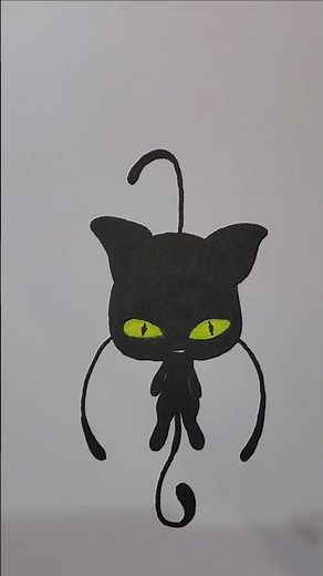 Drawing Plagg from Miraculous!