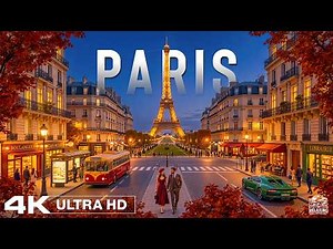 Paris in Autumn 2026 4K 🇫🇷 | Eiffel Tower, Champs-Élysées & Magical City Lights at Night