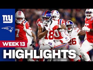 Highlights: Giants vs. Patriots | Week 13 | New York Giants
