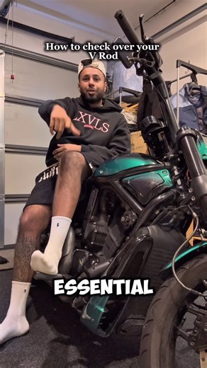 rASTA on Instagram: "How to do some quick checks on your v rod ! This is the bros bike I’m just doing a quick check over on 💯💫 . #harleydavidson #vrod #service #howto #check #over #bearings #oil #level #forkseals"