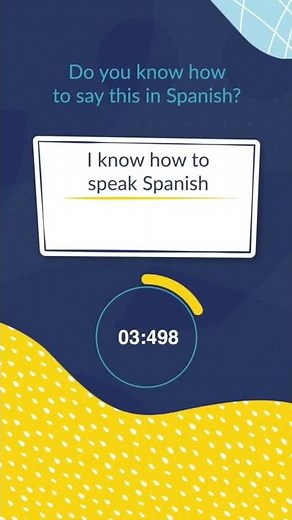 Spanish Verb Quiz: To know (Saber) #Short