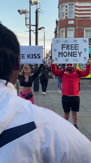Free Money or Free Hug? Social Experiment Gone Wrong