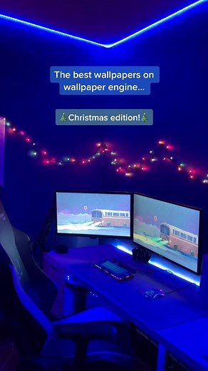 Best Christmas Wallpaper Engine | Snow Tea, Cat Snow, Night in the Village