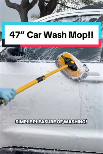 “5-Minute Car Wash? Challenge Accepted!⏱️(This Mop Works Magic🚚✨)”#carwash #cleaning #tiktok #fyp #summer #spring #outdoorfun #easycleaning
