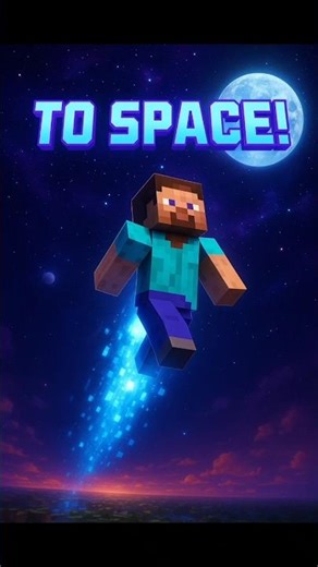 “Minecraft But I Fly Straight Into SPACE! 🌌🚀” #minecraft #gaming #gameplay #ytshorts #trendingshorts