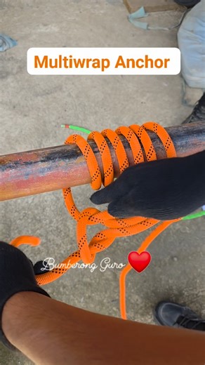 Anchor System Multiwrap Anchor Basic Rope Rescue Training Bumberong Guro ❤️ #buhaybumbero #fypシ゚viralシ #everyonefollowers #follower #goodvibesonly #Bumbero #everyone #followers #fblifestyle #roperescue | McBonz