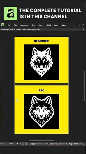 Invert Logo Colors + Logo Outline in Affinity 3 (Full Tutorial in Channel)