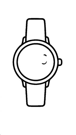 How to Draw a Girly Cute Watch ⌚💖 Easy Tutorial #Shorts