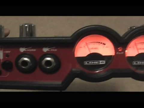 Vocal Sound Effects demonstration & overview of Line6 UX2 TonePort