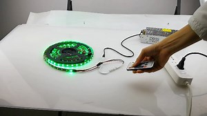 Watch AZIMOM DC 5V-24V RGB LED Strip Lights Remote Controller on Amazon Live