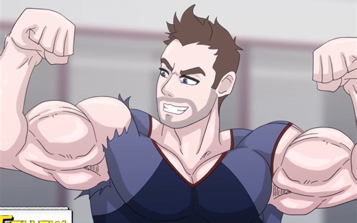 小哥喝下神奇饮料肌肉迅速增长