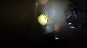 Flooded cave sent us out swimming under water! #extreme #viral #cave #flood #reels | Wes Sims