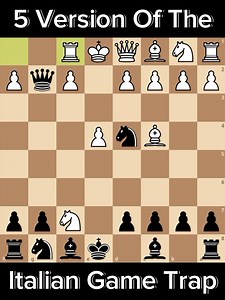 25K views · 1.2K reactions | 5 Version Of The Italian Game Trap | Chess Tricks & Tactics #chessmaster | Chess Master | Facebook