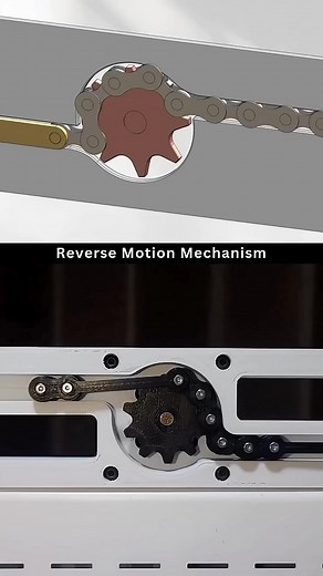 250K views · 717 reactions | Mechanism for Reverse Motion  #newdesign #chain #mechanism #mechanical #engineering #cadcam | 헠헲헰헵 Design Nepal | Facebook
