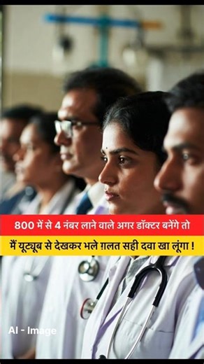 800 में से 4 नंबर लाने वाले अगर Doctor बनेंगे तो इस देश का क्या होगा #doctor