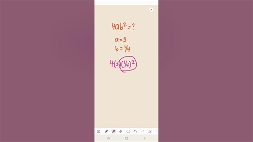 Another algebra substitution problem! #math #algebra #substitute #evaluate