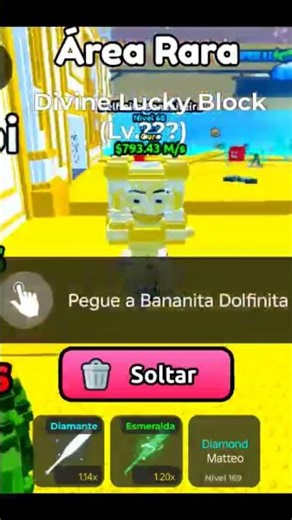 pegando luck block divine #roblox #viral