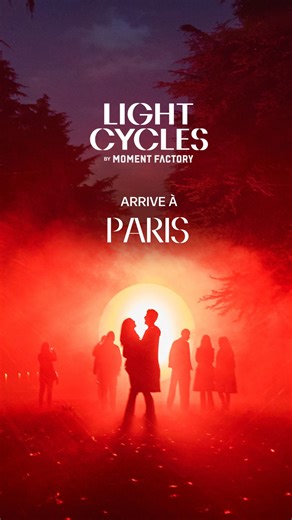 Paris, embarquez pour une expérience artistique nocturne immersive ✨ Avec cinq installations extérieures uniques qui vous connectent au monde naturel comme jamais auparavant Consultez le lien dans la bio et inscrivez-vous sur la liste d'attente pour être parmi les premiers informés de la mise en vente des billets. | Light Cycles Experience