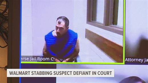 Traverse City Walmart stabbing suspect arraigned on terrorism, assault with attempt to murder
